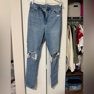 American Eagle Outfitters Light Blue Distressed Skinny Jeans